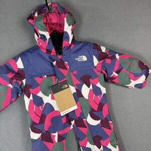 The North Face Baby‎ Freedom Snowsuit Mr. Pink Big Abstract 6-12 Months